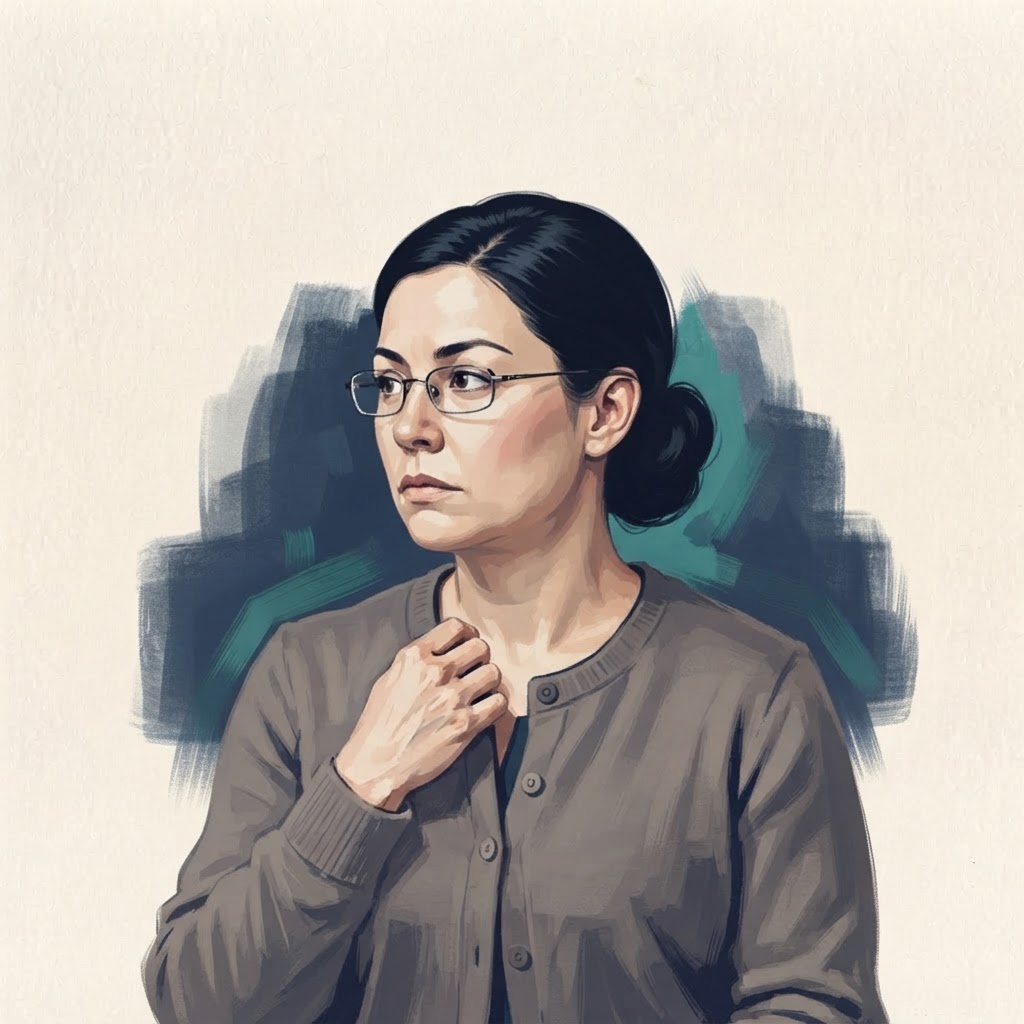 Illustration of Sonya, a simulated practice client