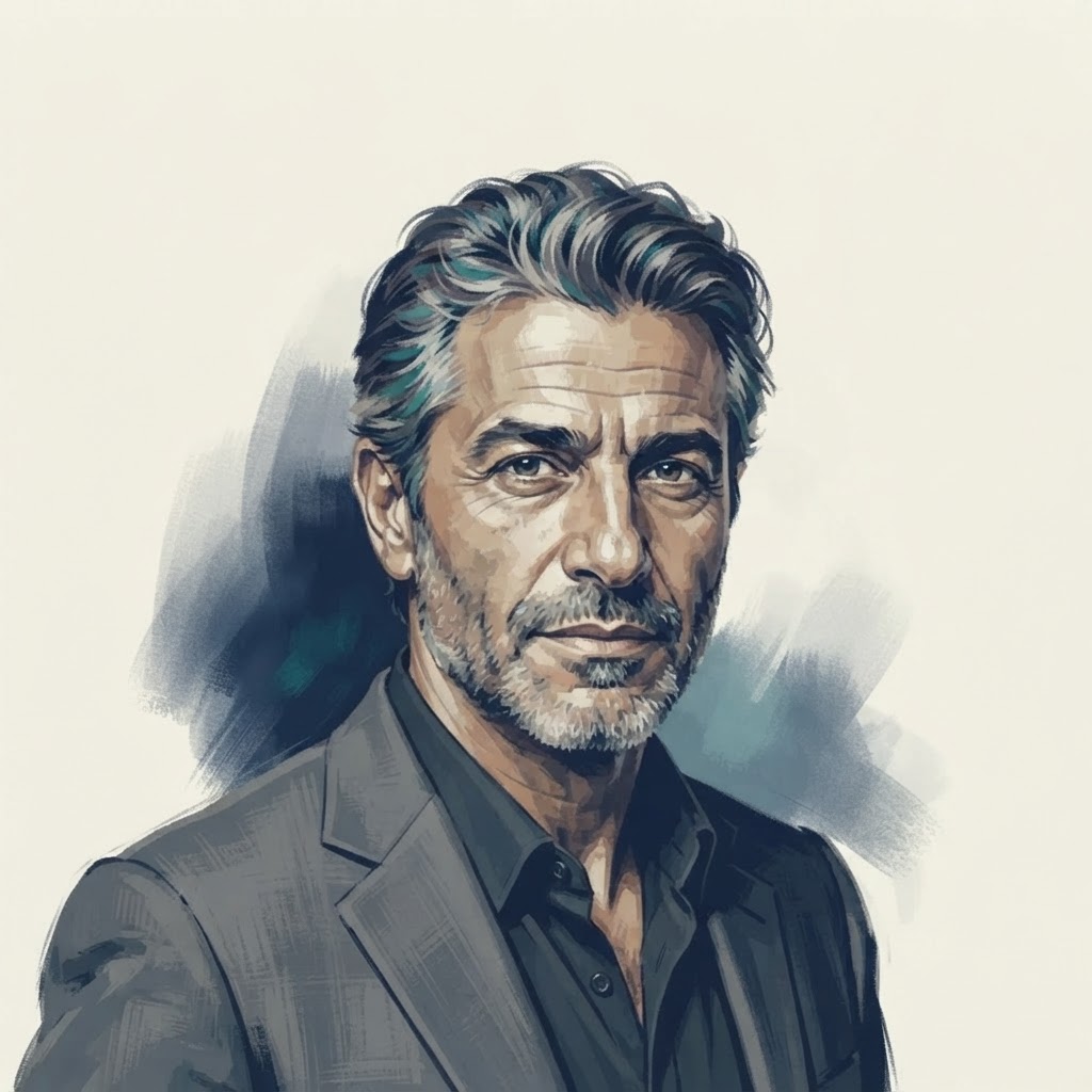 Illustration of Elias, a simulated practice client