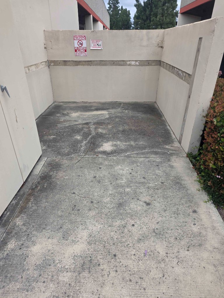 Before pressure washing