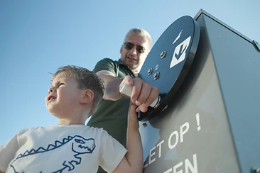 Trekpont in de Bommelerwaard bij (Kerk)Driel