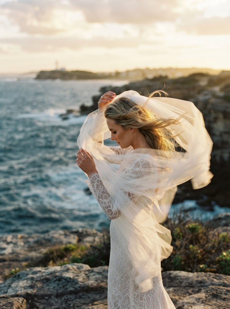 Wedding photography frame from a forthcoming Newcastle real wedding feature — Shepherds Hill, Newcastle