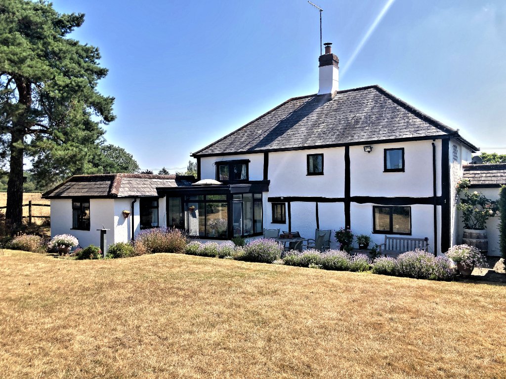 Mock-Tudor farmhouse