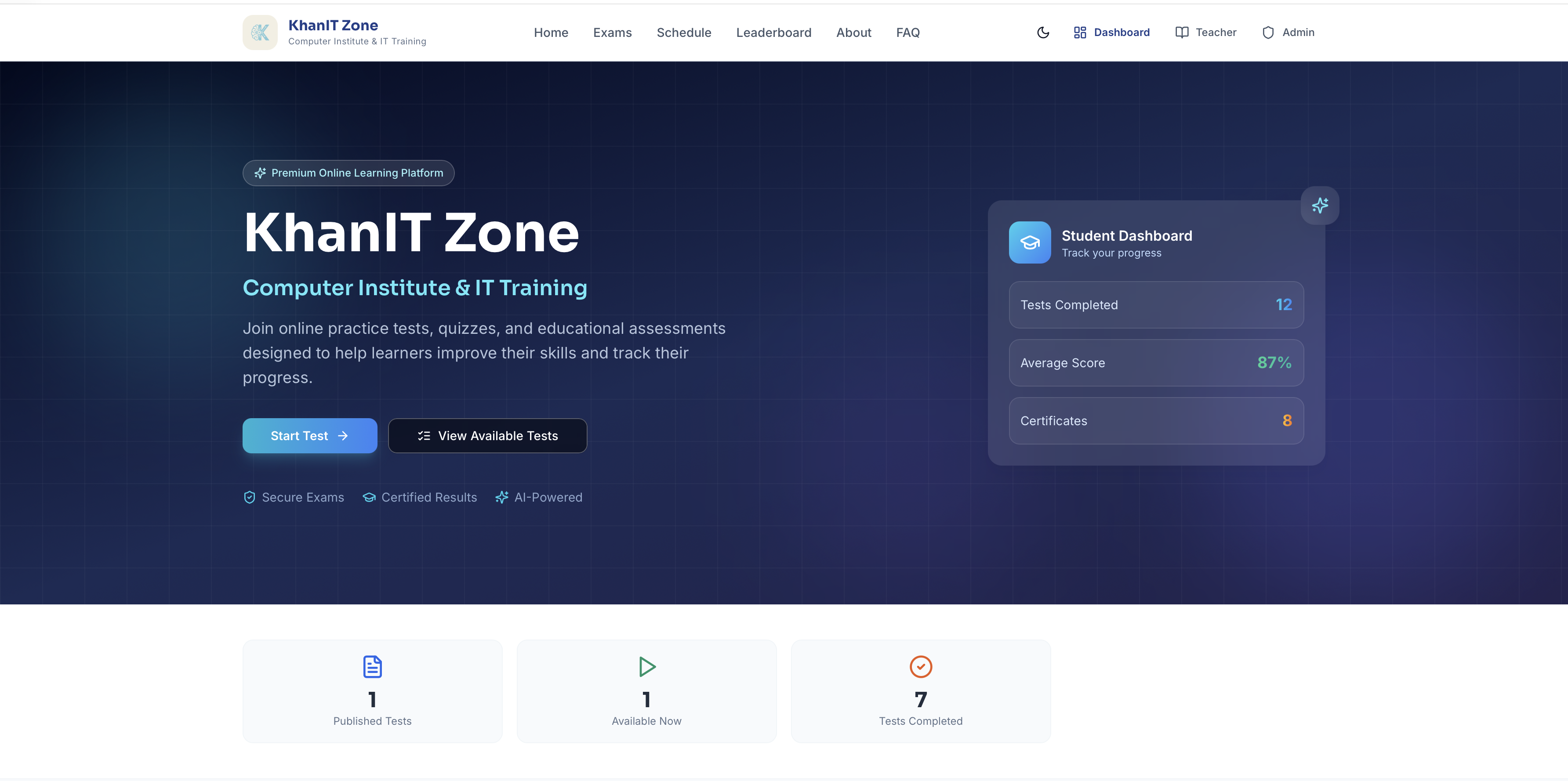 Khan IT Zone  template preview