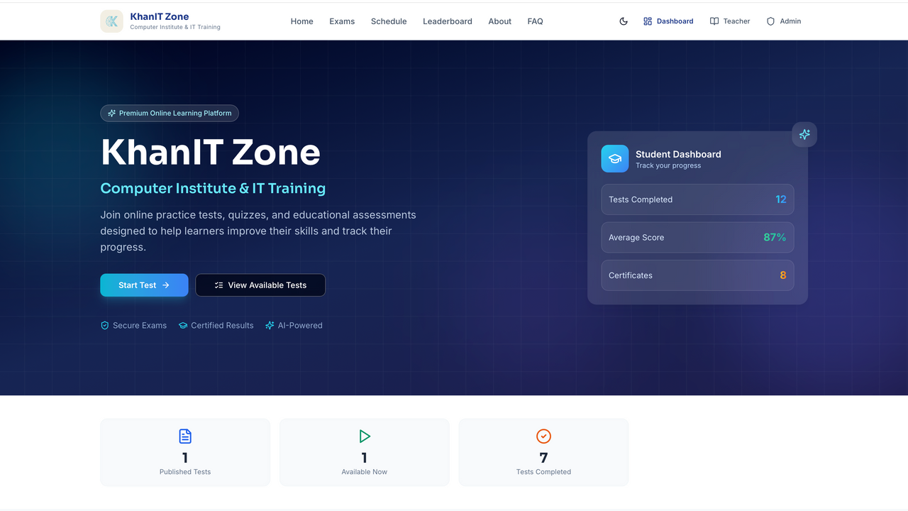Khan IT Zone  template preview