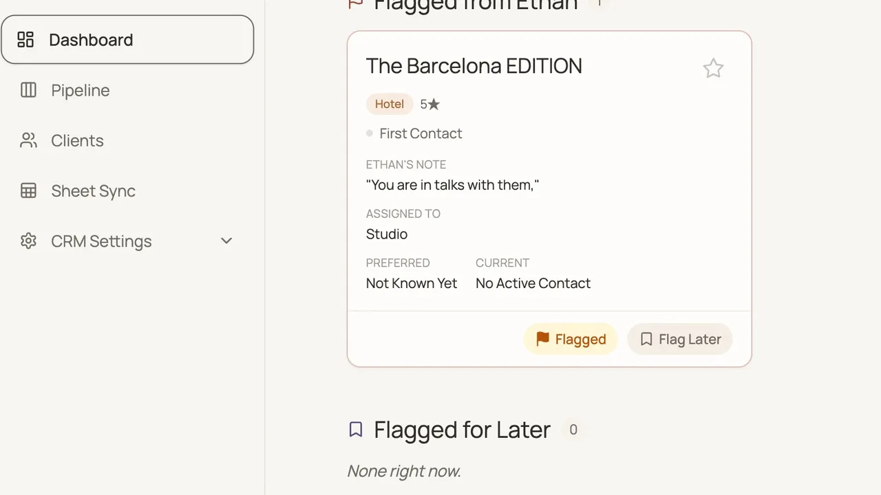 crm template preview