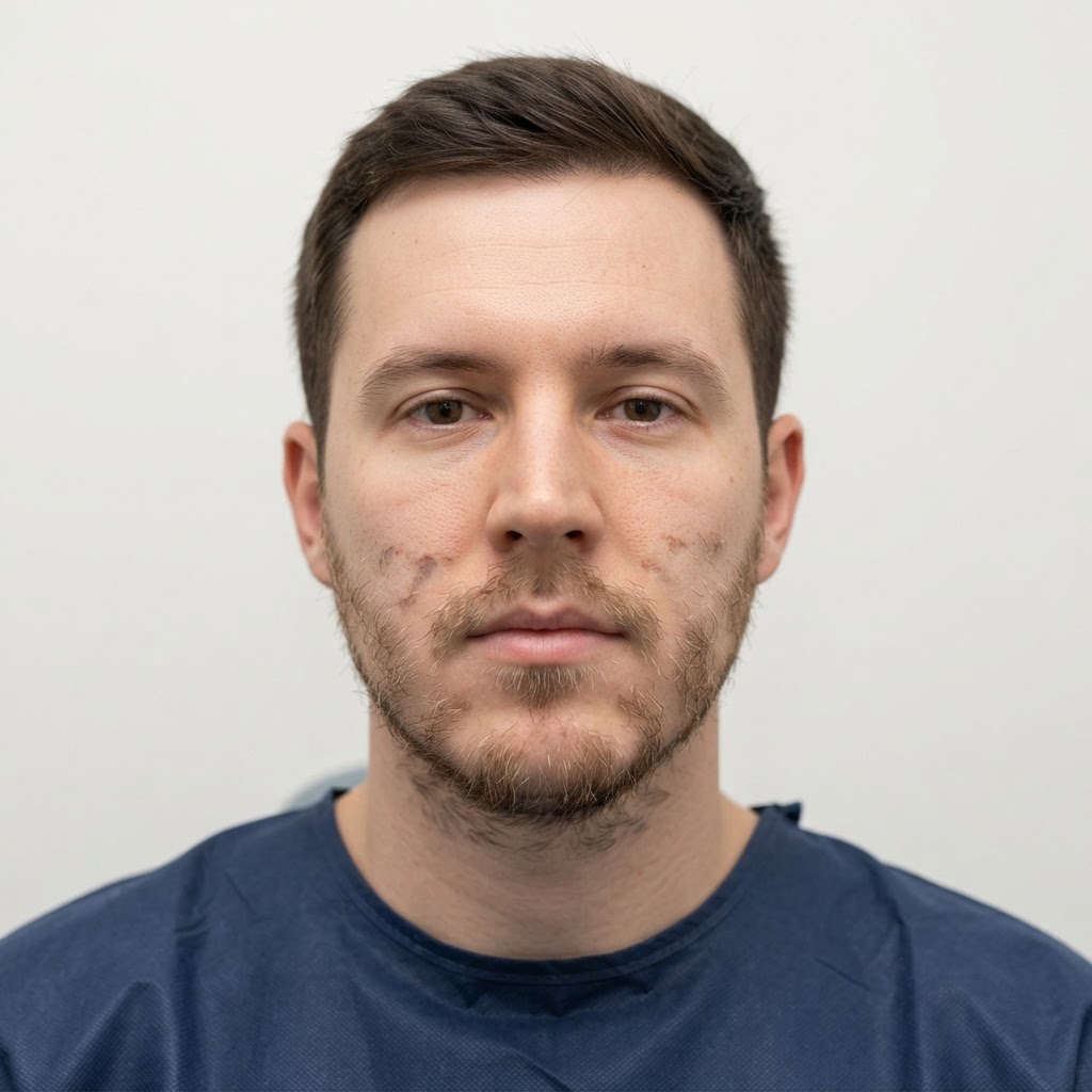 Beard Density & Definition — before