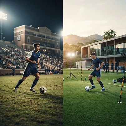 Becas de Fútbol en Estados Unidos vs Academias de Alto Rendimiento en España: Guía Comparativa