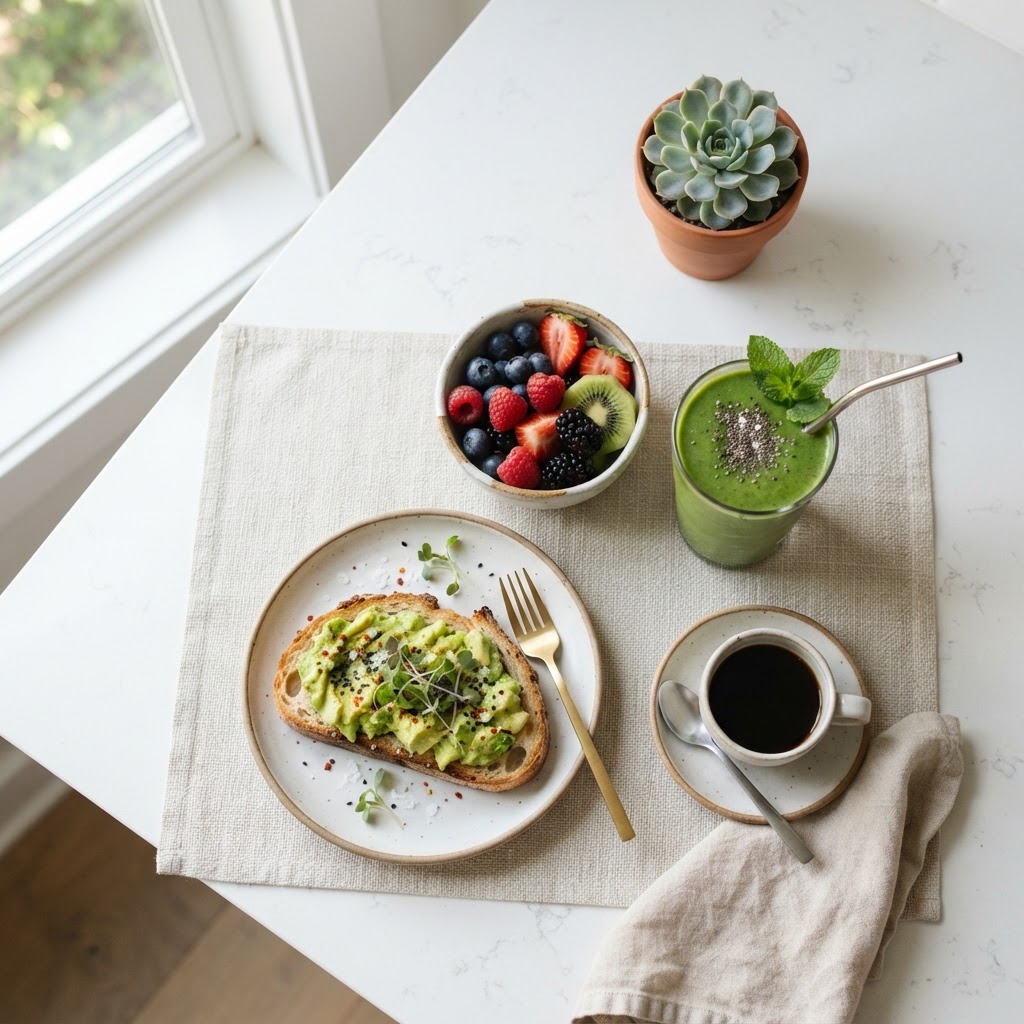 Healthy morning breakfast