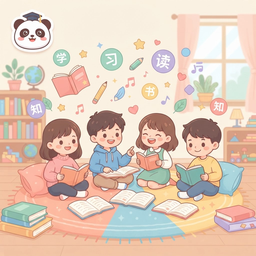 Children learning Chinese with Read with Mommy SG