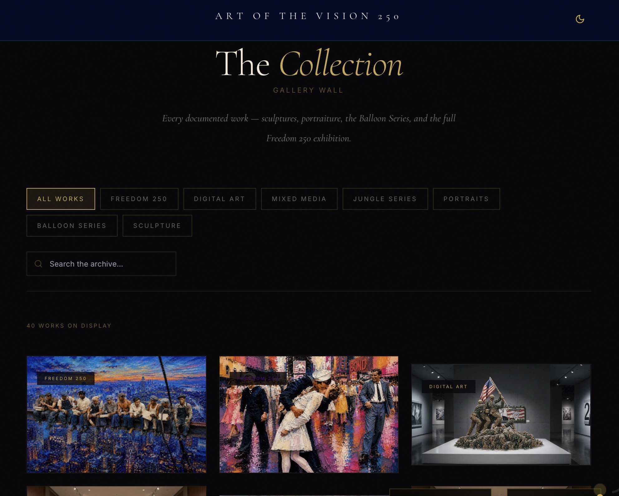 ART GALLERY template preview