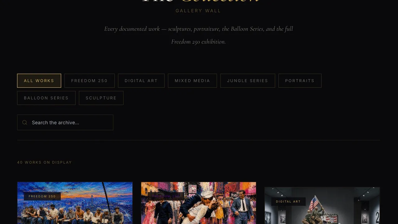 ART GALLERY template preview