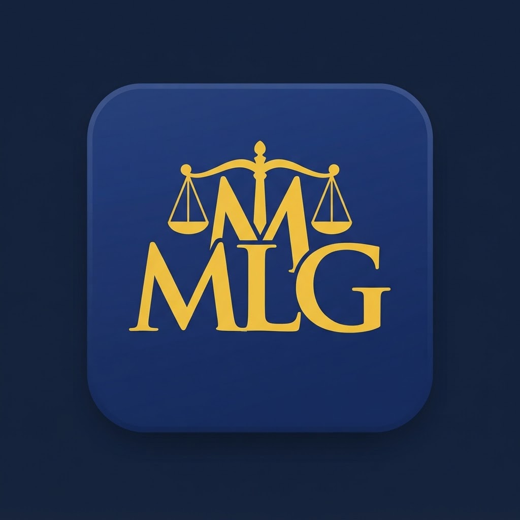 MLG scales of justice monogram