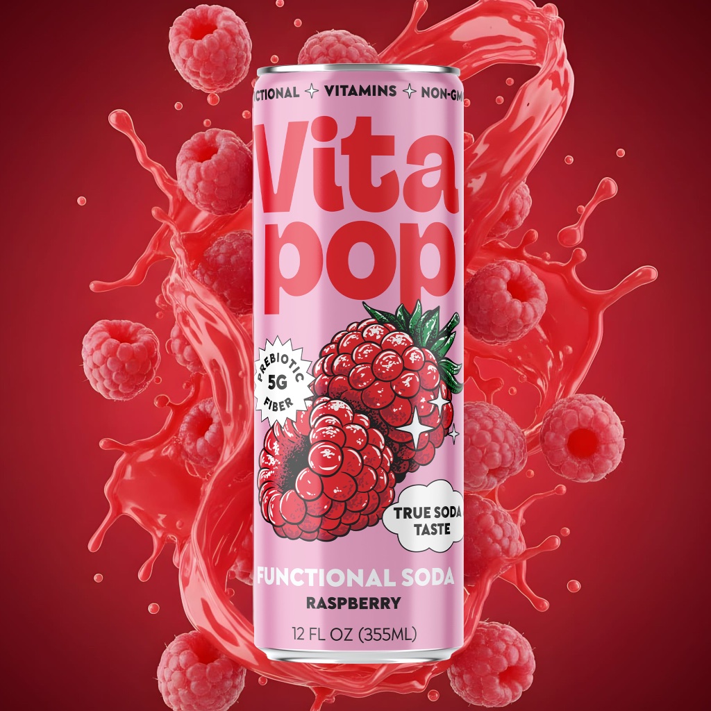 Raspberry can + fruit explosion