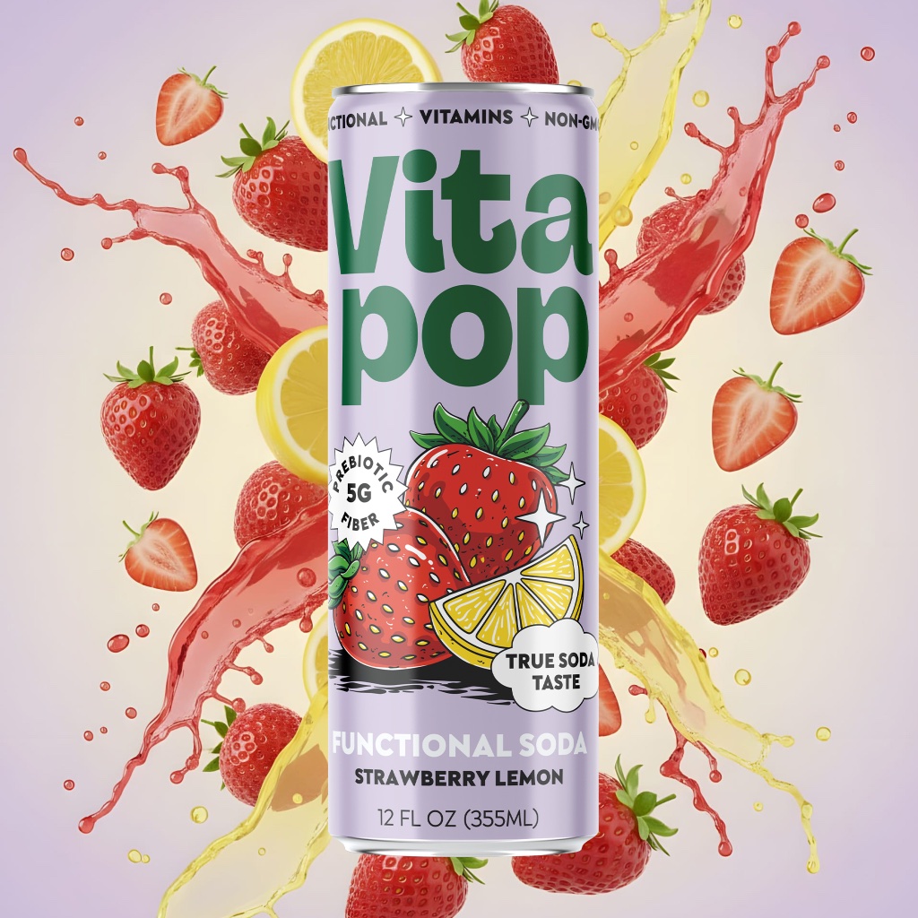 Strawberry Lemon can + fruit explosion