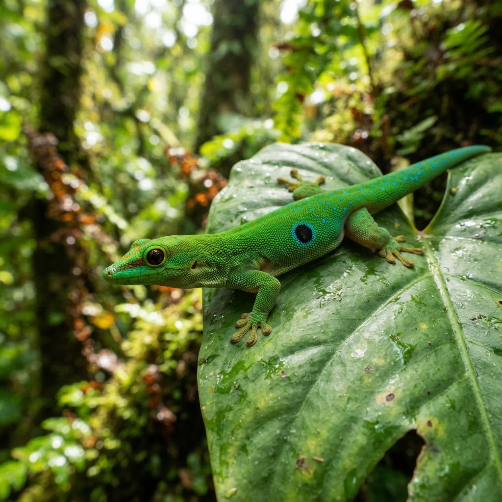 Peacock Day Gecko