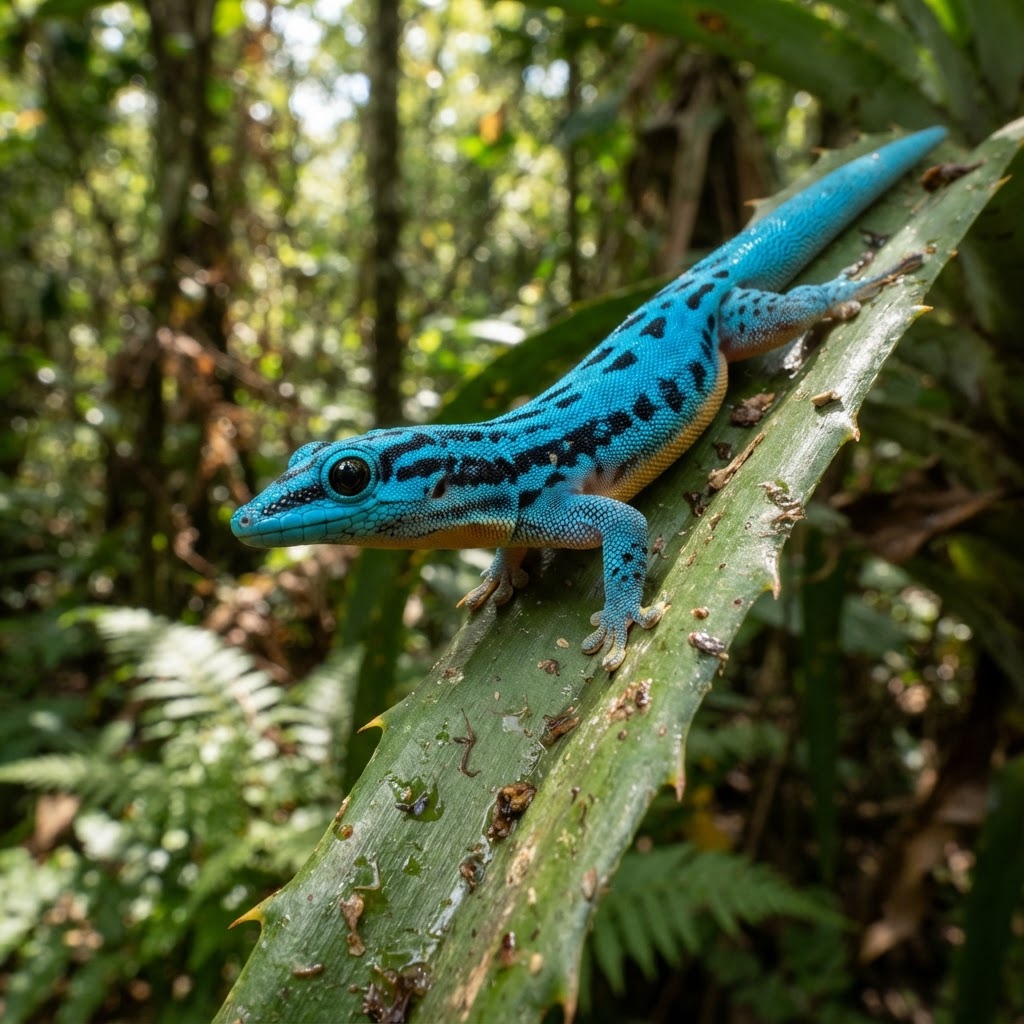 Electric Blue Gecko