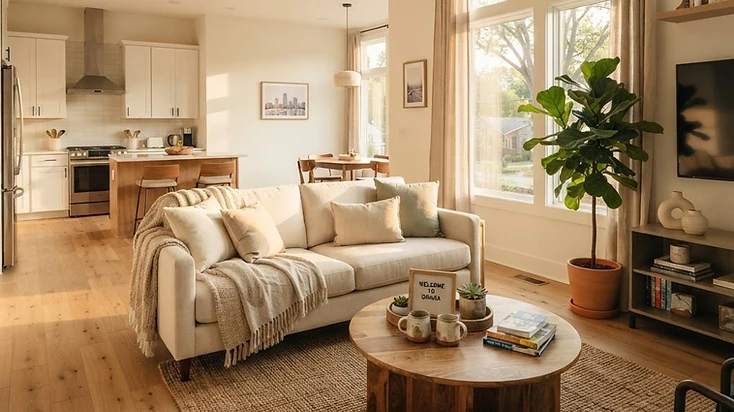 Professionally prepared short-term rental in Omaha, Nebraska