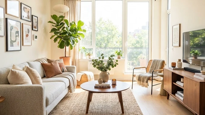 Guest-ready short-term rental interior in Omaha