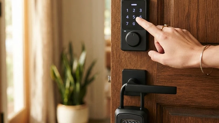 Smart lock access setup for Airbnb check-in