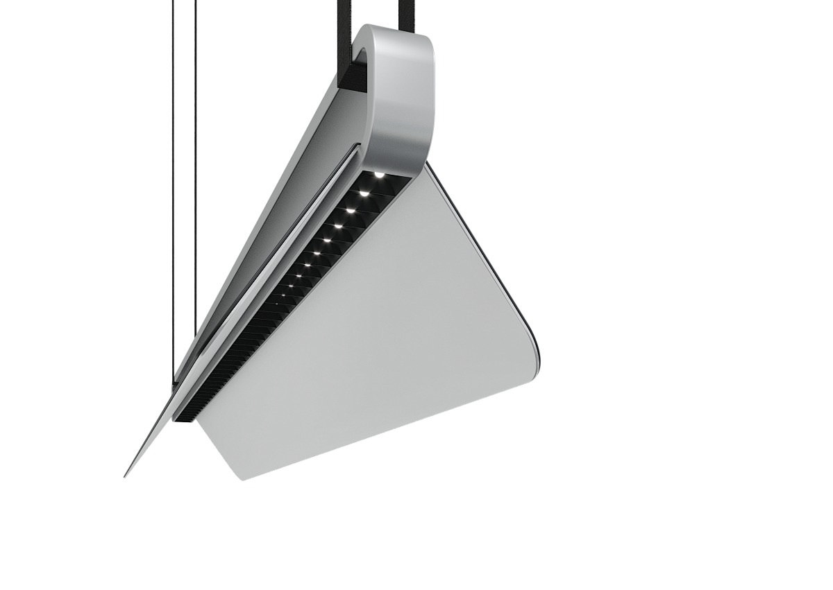 Curved Pendant — Recessed LED Strip