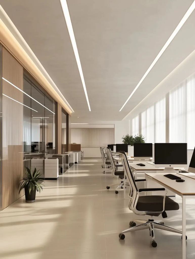 Daylit Office Corridor