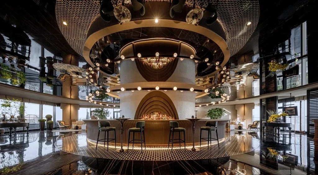 Two-Tier Circular Bar