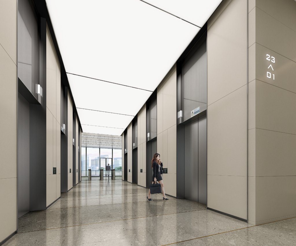 Elevator Lobby Corridor