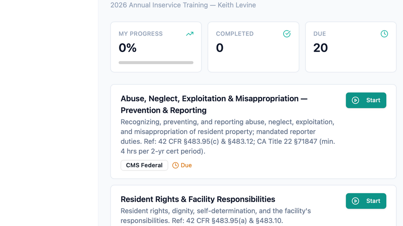 DSD Training Portal template preview