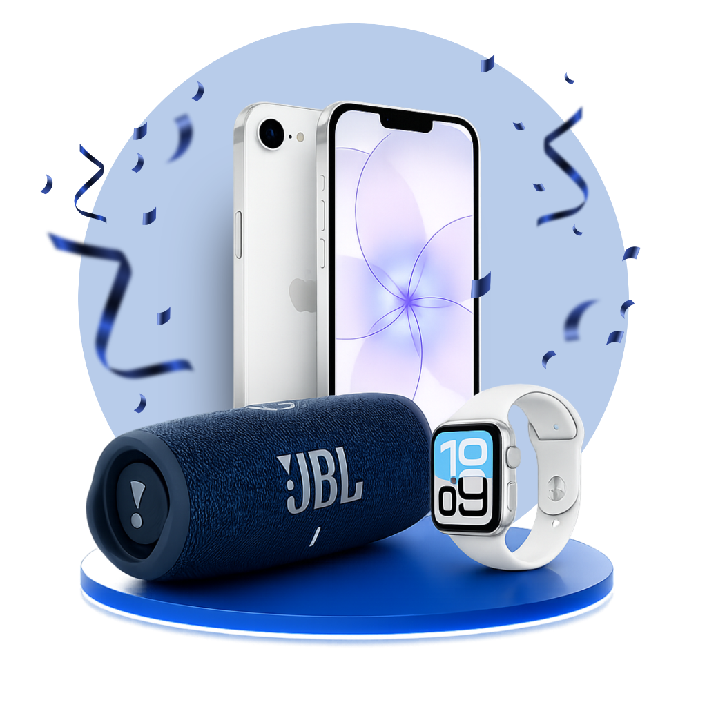 Prêmios Nibo Prêmios 2026: iPhone 17, Apple Watch e Caixa JBL em clima festivo