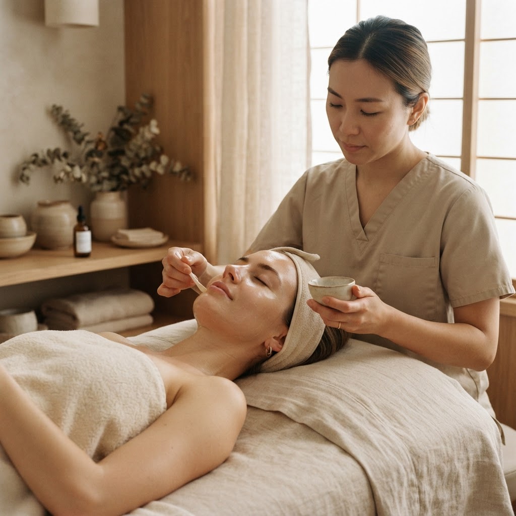 Japandi beauty behandeling bij The Glam Lab
