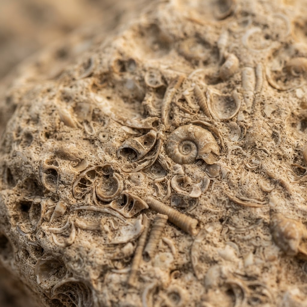 Limestone stone detail