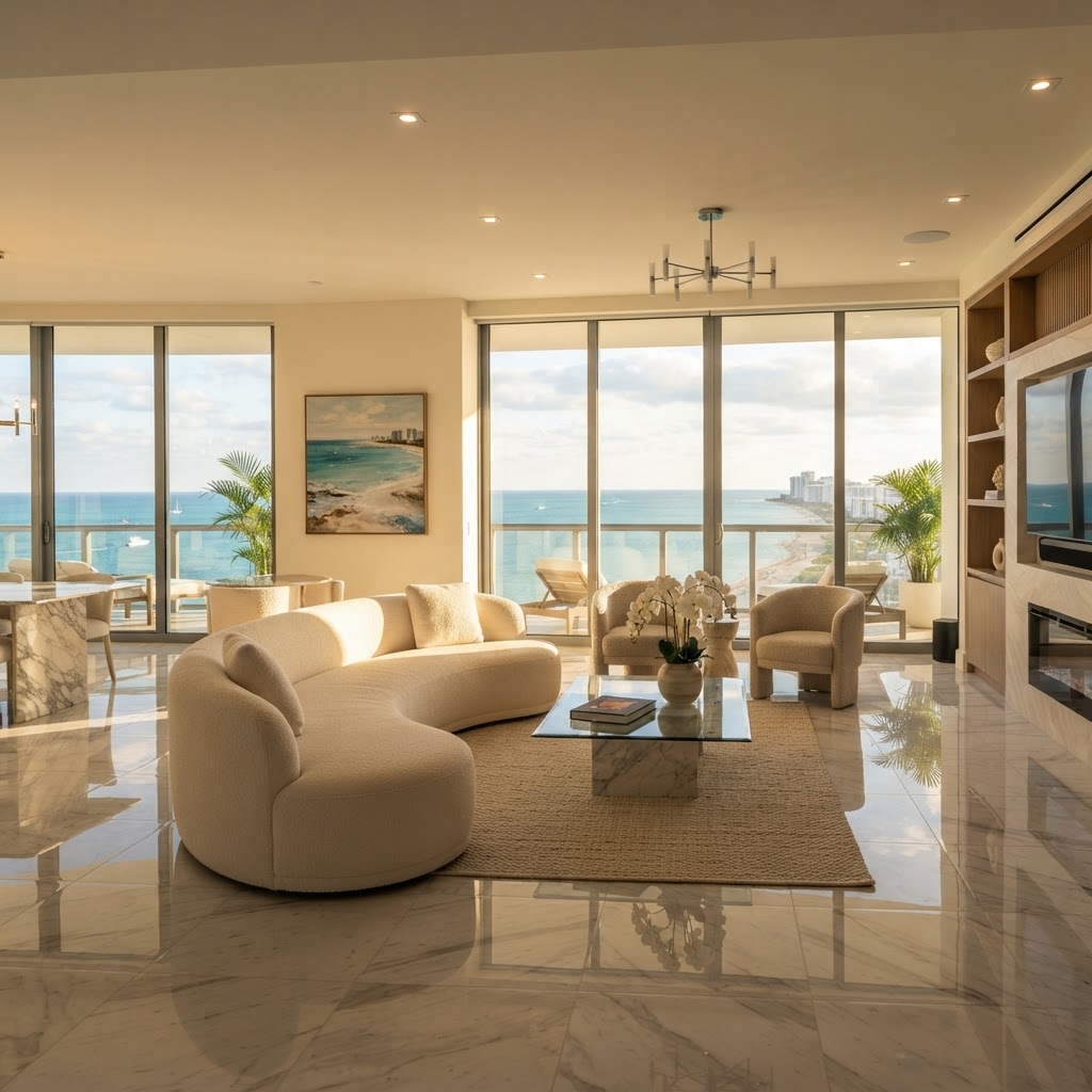 Living Room Stone Polishing