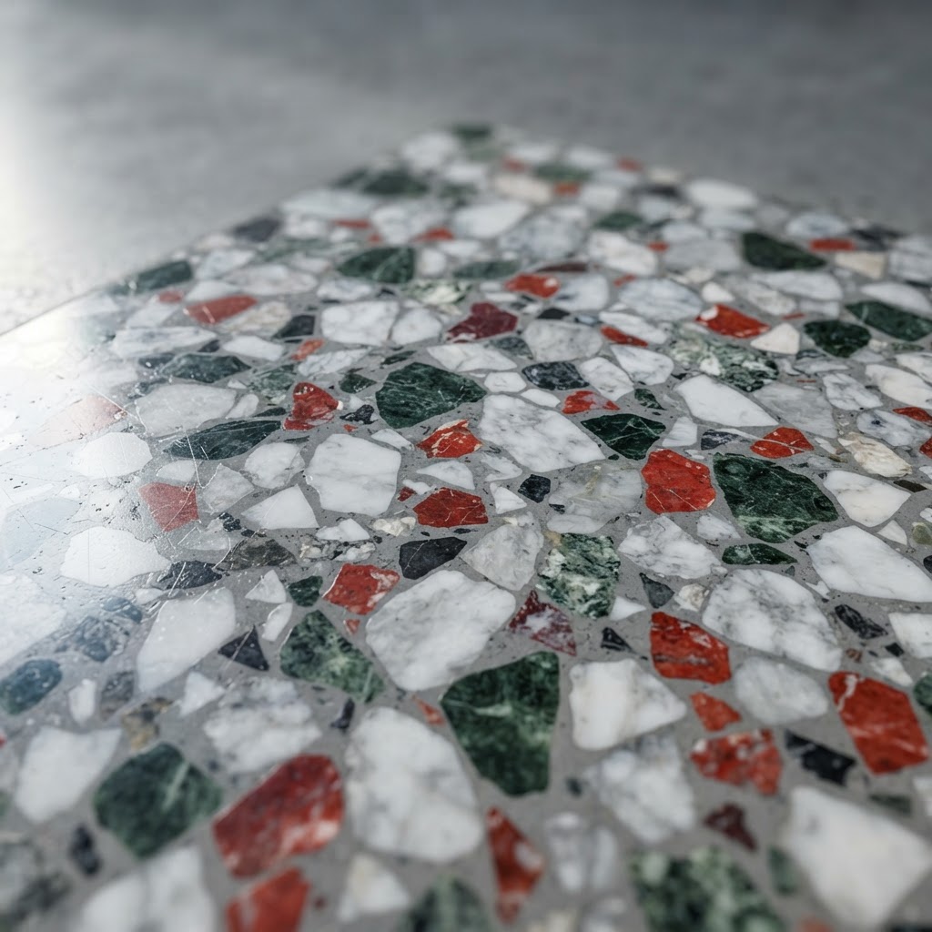 Terrazzo stone detail