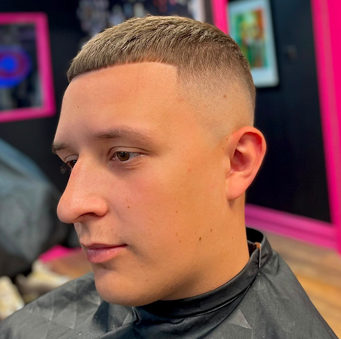 Skin fade textured crop profile in the shop