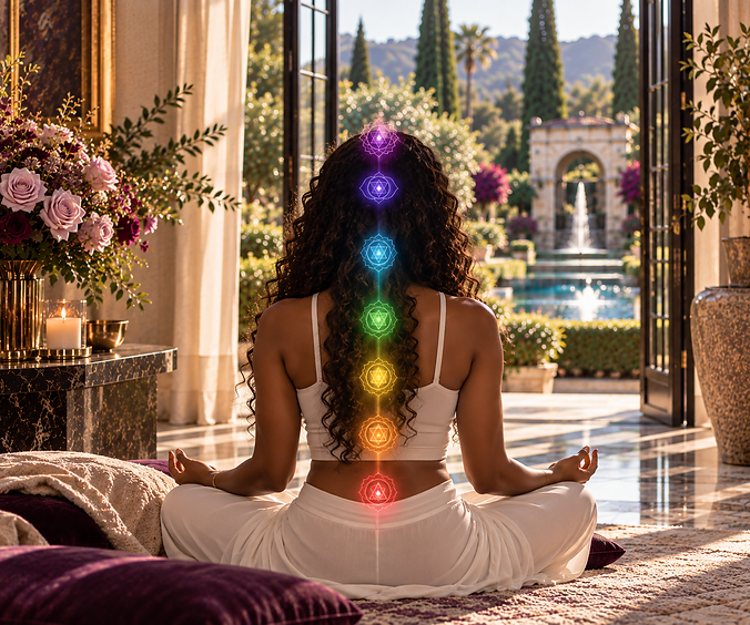 A meditation in the chakra garden — seven centers from Root to Crown