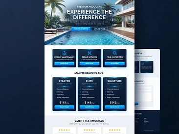 Pool Service — design concept