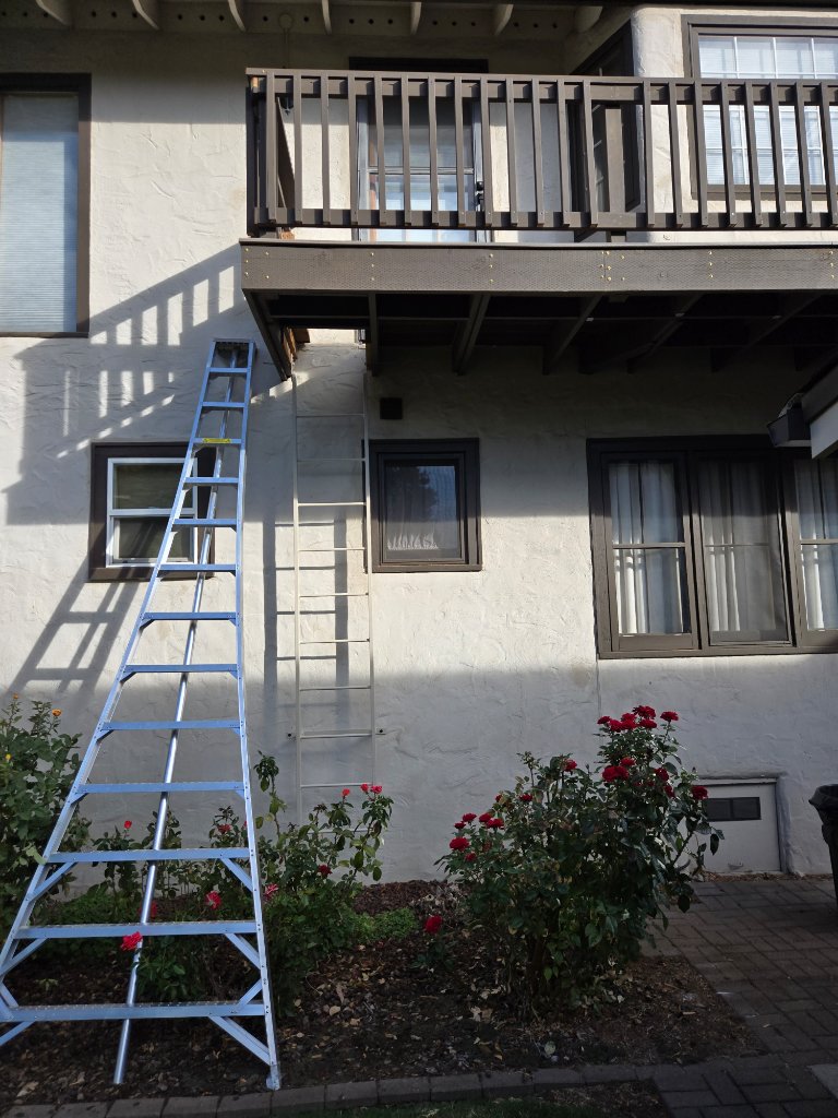 Trex Enhance 2nd-Story Deck with Custom Escape Ladder