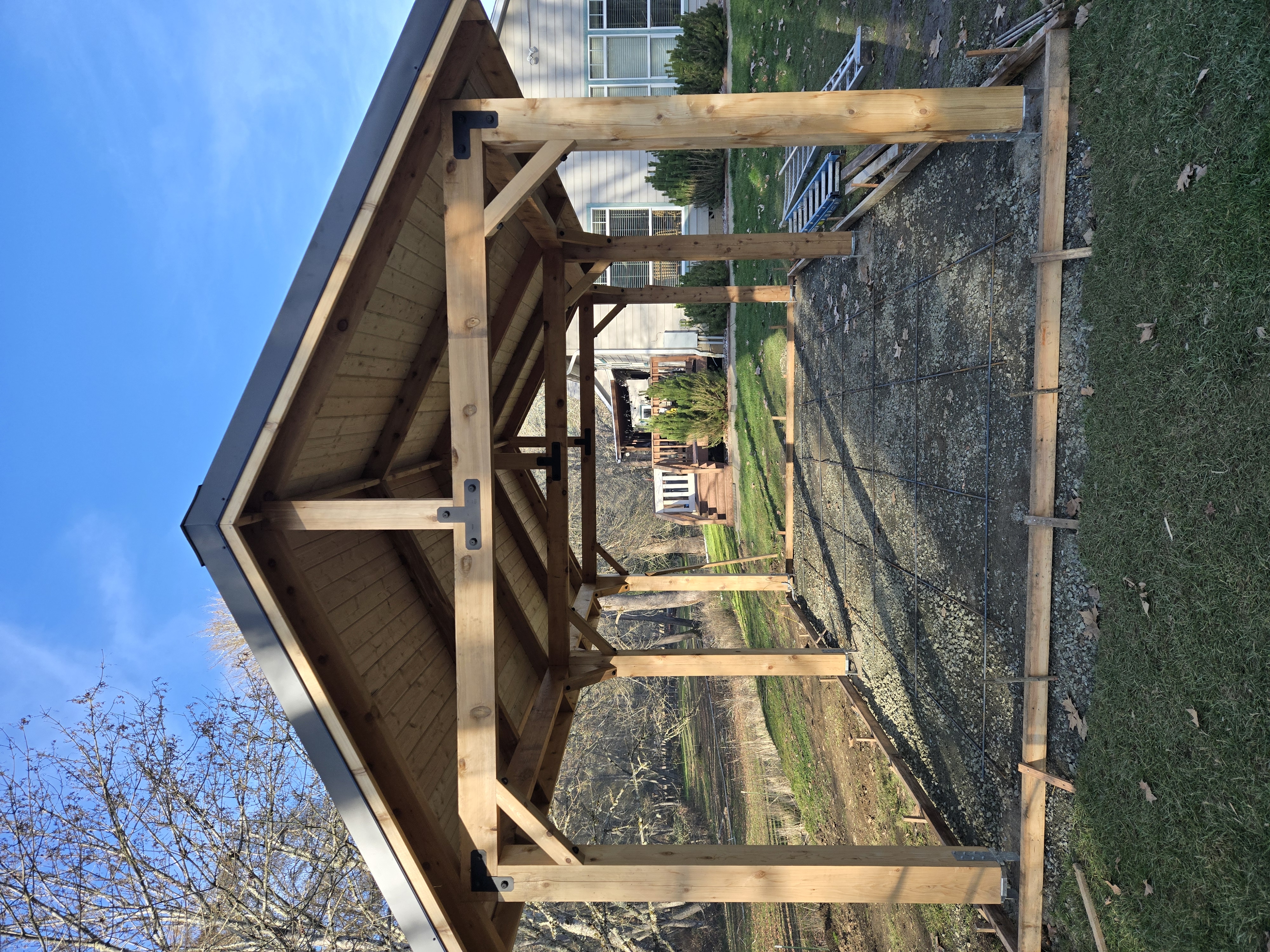 Custom Cedar Gazebo with Standing-Seam Metal Roof 4
