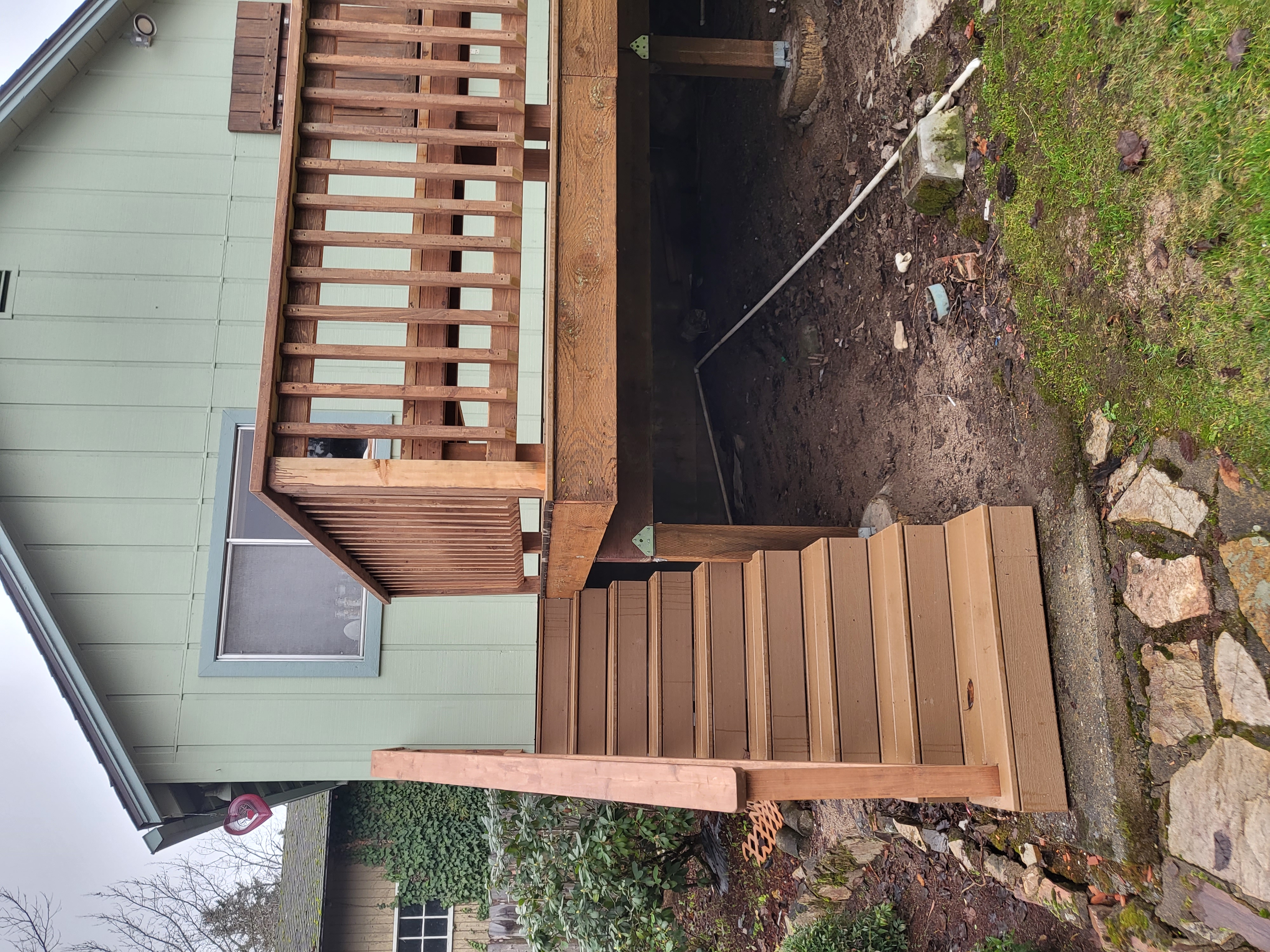 Custom Composite Deck with Built-In Bench 3
