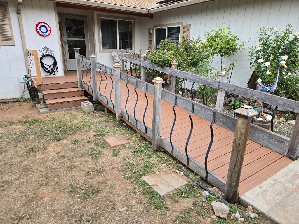 Trex Tiki Torch Veteran's Wheelchair Ramp 2