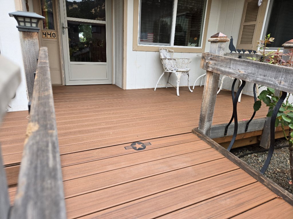 Trex Tiki Torch Veteran's Wheelchair Ramp 4