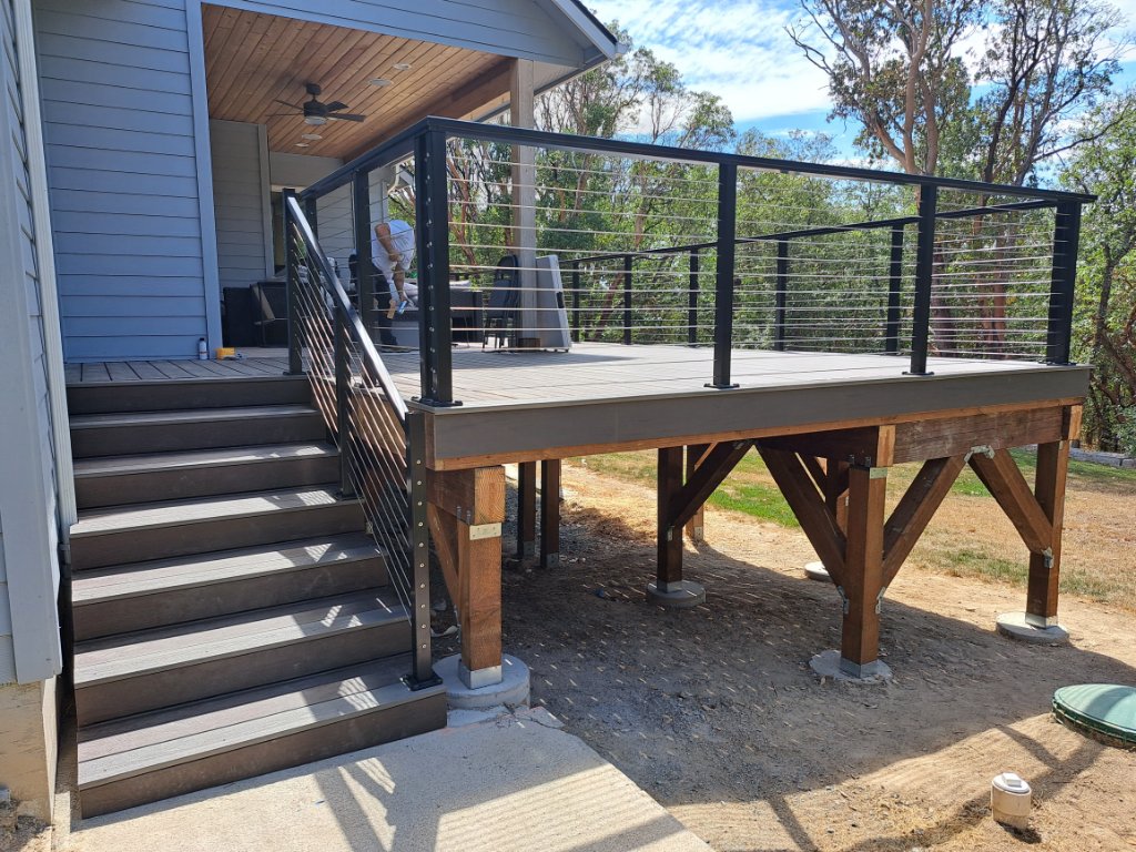 TimberTech Mocha Hot Tub Deck