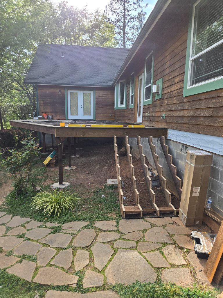Trex Poolside Deck Overlooking Underground Pool Near Murphy