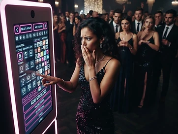 ¿Demasiadas opciones arruinan la fiesta? Por qué las Apps de Photobooth complejas acaban con la paciencia de tus invitados
