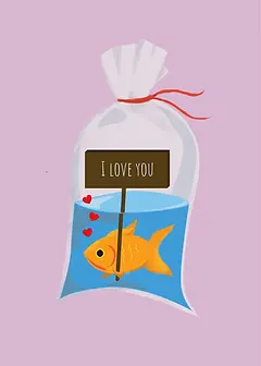 Valentine Goldfish