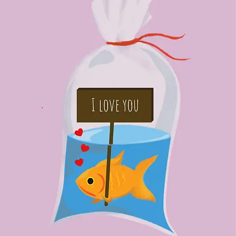 Valentine Goldfish
