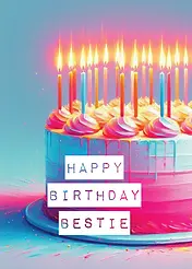 Birthday Candles Bestie