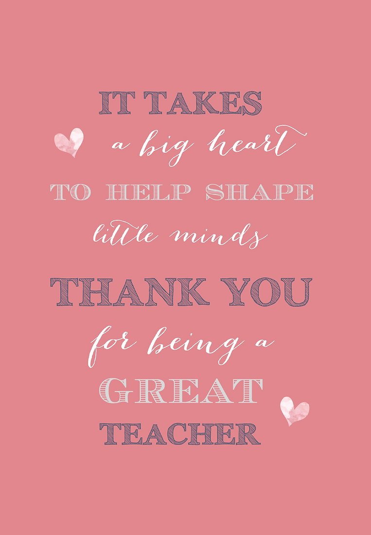 Teacher Big Heart