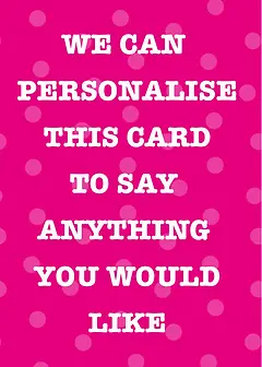 Cheerful Just A Note Card by Biscuitmoon Designs - Vbrant pink background adorned with large, soft pink polka dots, creating a cheerful and fun aesthetic