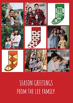 Xmas Stockings HK Flooring Patterns - Personalised